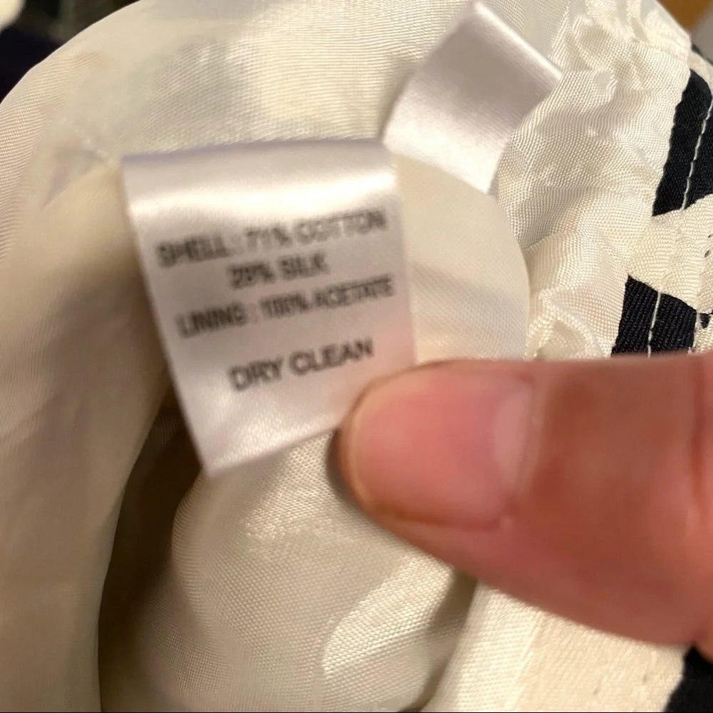 Loft Animal Print Straight Skirt Cotton Silk Blend - Picture 5 of 5